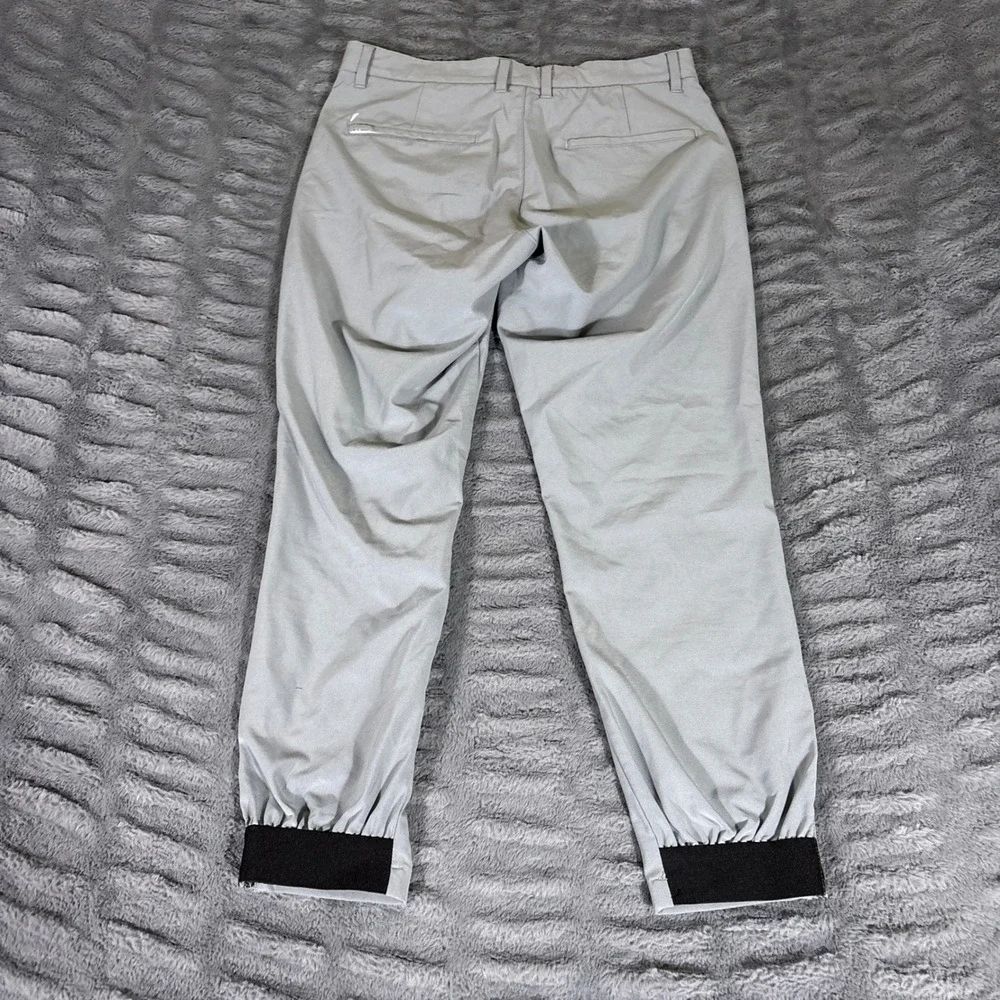 Primo Golf Mens Jogger Pants Gray 30 Short Zipper Ankle Cuffs Performance AR483